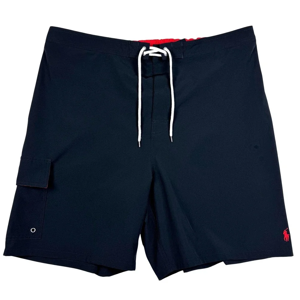 Polo Ralph Lauren Kailua Stretch Classic Fit Swim Trunk Big & Tall Men 3XB Black